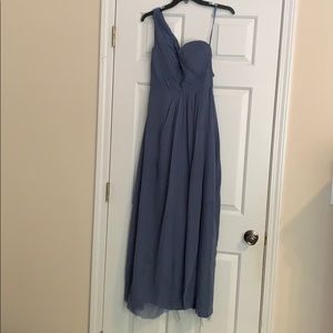 Wellington one shoulder bridesmaid dress